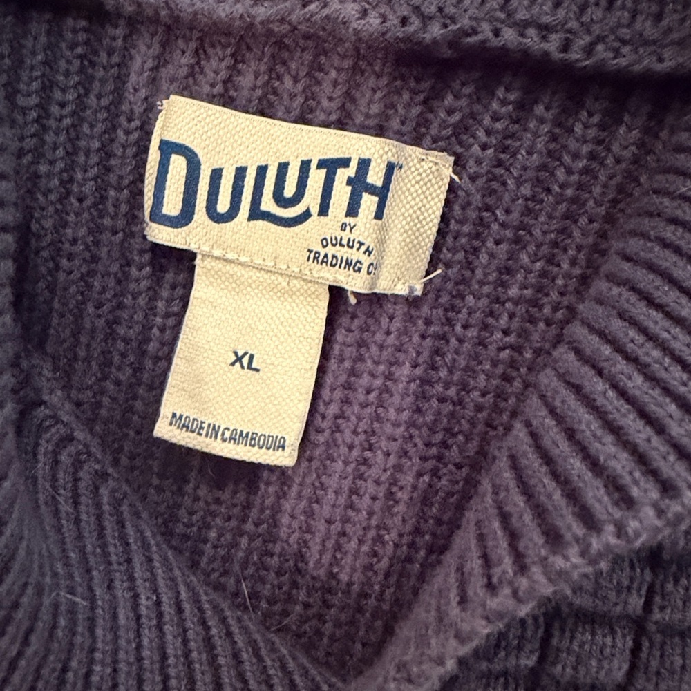 Duluth Trading Company Navy Cardigan